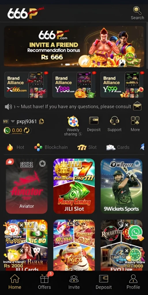 Key Features of 666P.com Casino