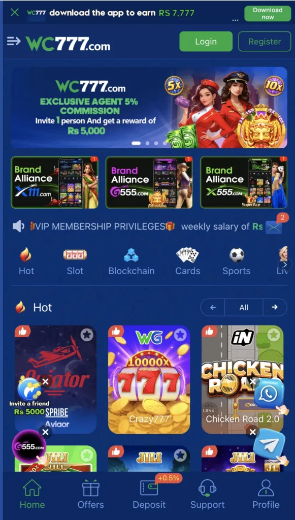 WC777.com Casino Bonuses & Promotions