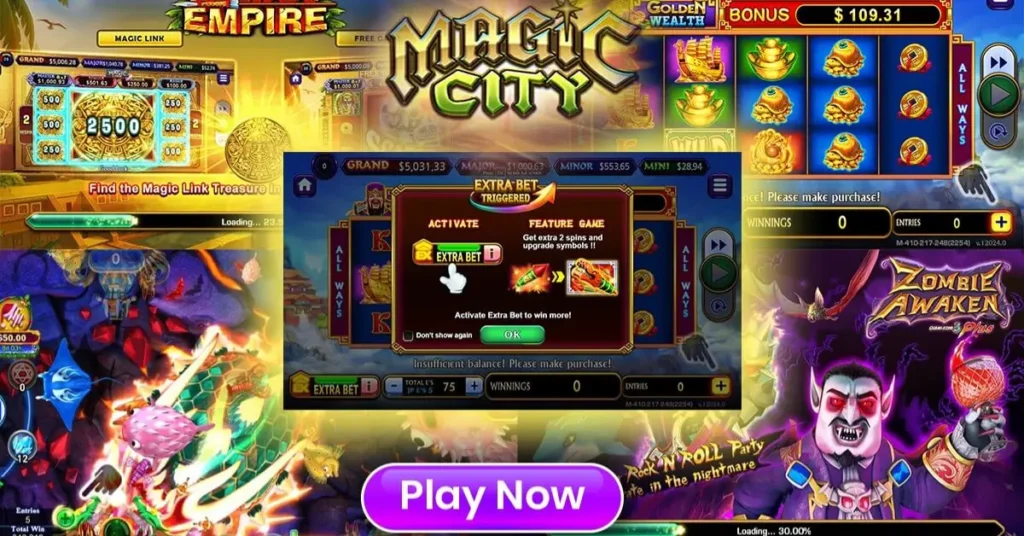 Magic City777 online gaming platform homepage interface