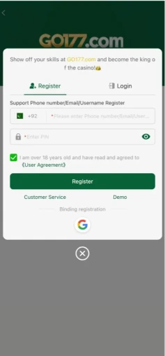 GO177 Game v 3 How to Register on GO177 Game