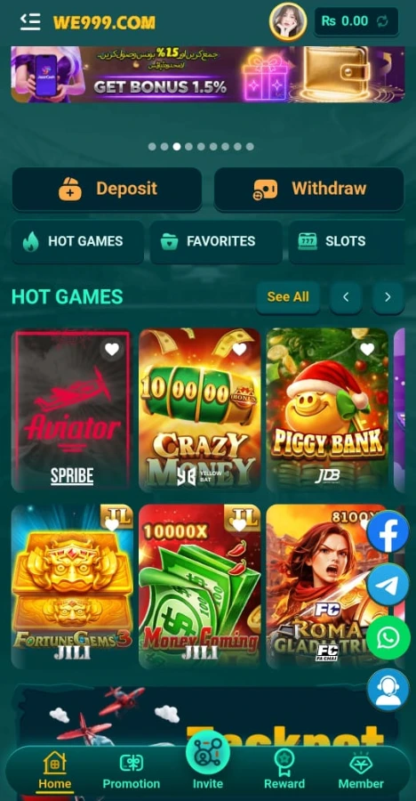 WE999 Game APK – Play & Earn Real Money in Pakistan 2 WE999 Game