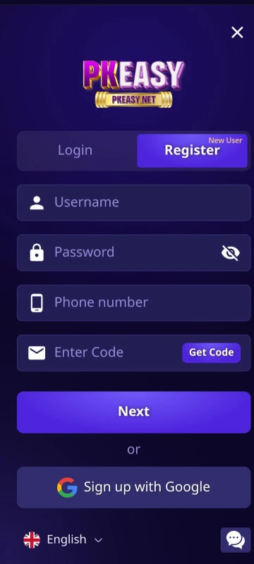 How to Register on the PKEASY Game