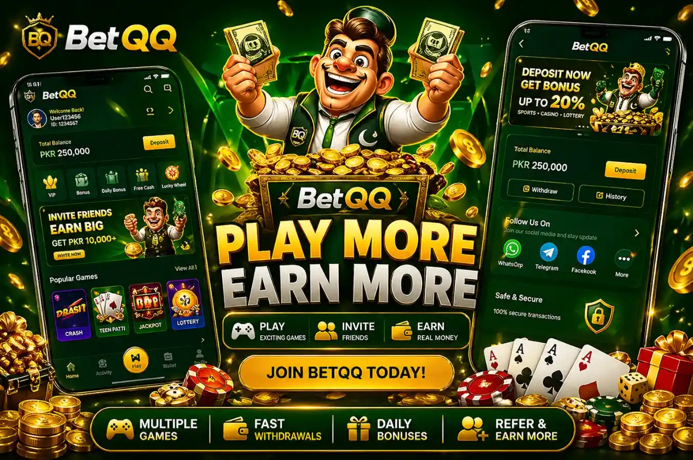 BetQQ Game Mobile Earning Platform